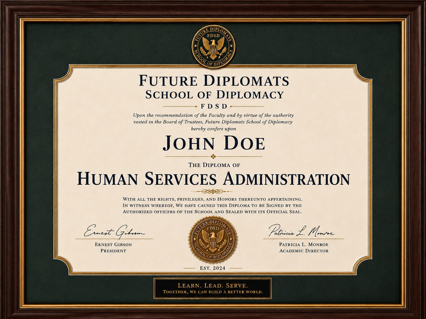 Human Services Administration Program